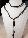 Hand Knotted Red Tiger Eye Mala