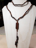 Hand Knotted Red Tiger Eye Mala