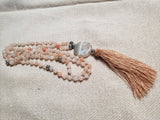Pink Opal Hand Knotted Mala