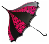 Pink Flowers Damask UMBRELLA