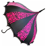 Pink Flowers Damask UMBRELLA