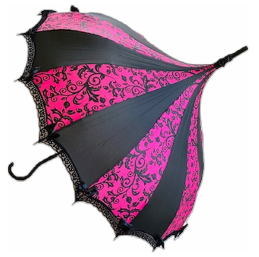 Pink Flowers Damask UMBRELLA