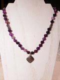Purple Banded Agate Choker