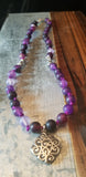 Purple Banded Agate Choker