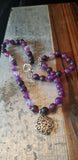 Purple Banded Agate Choker