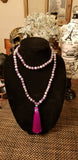 Matte Hand Knotted Amethyst Mala