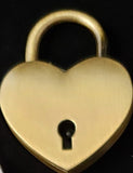 Bronze Rolo Chain Anklet Lock & Key
