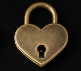 Bronze Rolo Chain Anklet Lock & Key