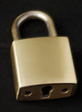 Bronze Rolo Chain Anklet Lock & Key