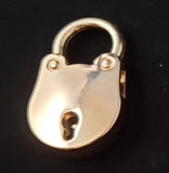 Black Rolo Chain Anklet Lock & Key