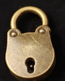 Bronze Rolo Chain Anklet Lock & Key