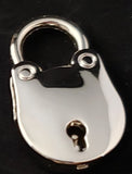 Black Rolo Chain Anklet Lock & Key