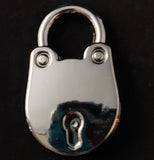 Bronze Rolo Chain Anklet Lock & Key