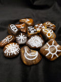 Golden Tiger Eye Witches Runes