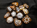 Golden Tiger Eye Witches Runes