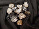 Rutilated & Tourmalated Quartz Witches Runes