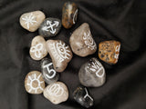 Rutilated & Tourmalated Quartz Witches Runes