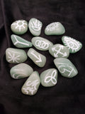 Green Aventurine  Witches Runes