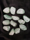 Green Aventurine  Witches Runes