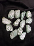 Green Aventurine  Witches Runes