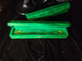 Celestial Wood Incense Box Burner Green 12"L