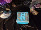 Ankh Wooden Box 5.5"x5.5"x2.5" *FINAL CLOSEOUT*