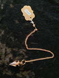 Copper Finish Pendulum 1.25"L with Chain
