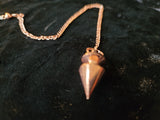 Copper Finish Pendulum 1.25"L with Chain