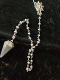 Hematite Gemstone Pendulum with Chain