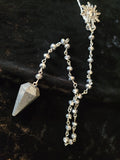 Hematite Gemstone Pendulum with Chain