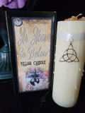 As Above So Below Blessing Pillar Candle
