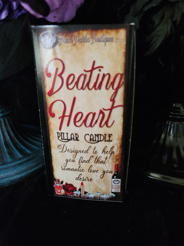 Beating Heart Love Spell Pillar Candle