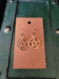Pentagram Earrings (Gold)