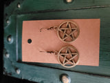 Pentagram Earrings (Bronze)