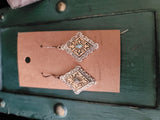 Diamond Concho Pendants Earrings