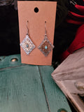 Diamond Concho Pendants Earrings