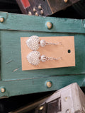 Crystal Heart Earrings w/Crown