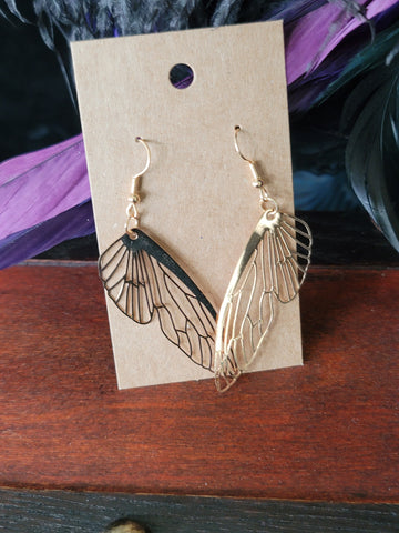 Filigree Cicada Wing Earrings