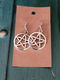 Pentagram Earrings (Silver)