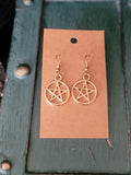 Pentagram Earrings (Gold)