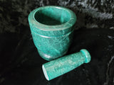 Green Marble Mortar & Pestle