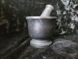 Small Black Soapstone Mortar & Pestle
