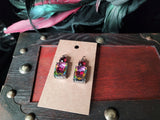 Multi-Color Plated Hematite Earrings