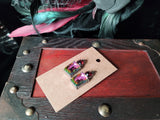 Multi-Color Plated Hematite Earrings