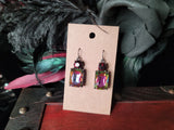 Multi-Color Plated Hematite Earrings