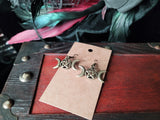 Triple Crescent Moon Earrings