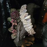 Moon Goddess Raw Crystal Quartz Crown (White / Clear)