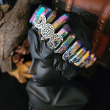 Moon Goddess Raw Crystal Quartz Crown (Purple)