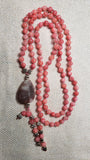 Hand Knotted Peach Quartz