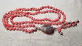 Hand Knotted Peach Quartz